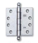 Heavy Duty Door Hinge with Flat Tips, Ball Tips or Steeple Tips